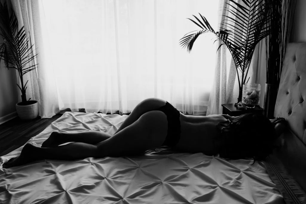 black lingerie sexy hips black and white photography 